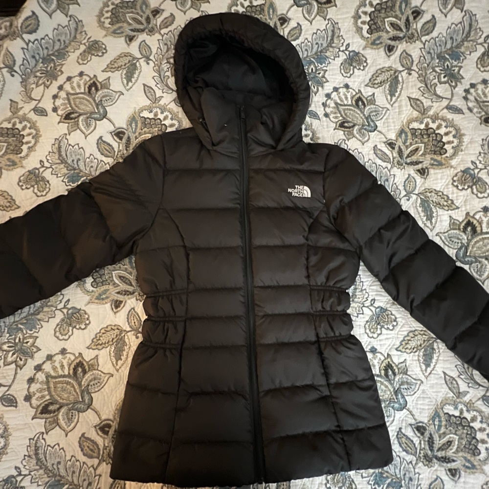 North face down jacket with hood